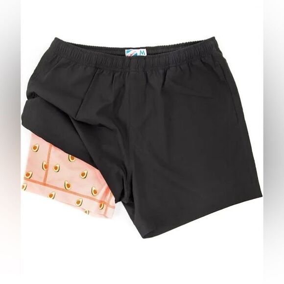 Bermies Men's Black Summer Waterproof Solid Elastic Waist Shorts Size Small NWT - Picture 3 of 7